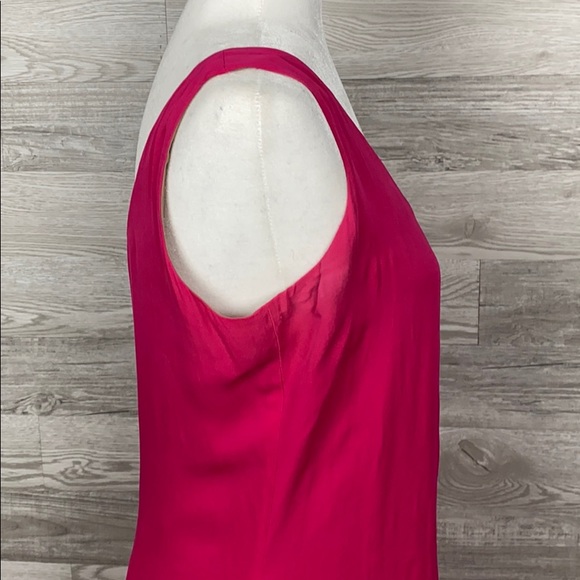 Linda Allard Ellen Tracy Pink A line Silk Dress - Picture 4 of 6